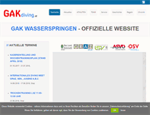Tablet Screenshot of gak-wasserspringen.at